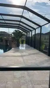 Decorative brick walkway